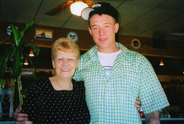 Grandma Rolston and Austin June 2006